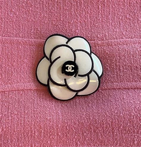 chanel brooch leather|Chanel lapel brooch.